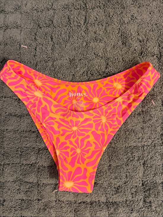 Honey Swim Other - Honey Swim Pink & Orange Floral Bikini Bottom